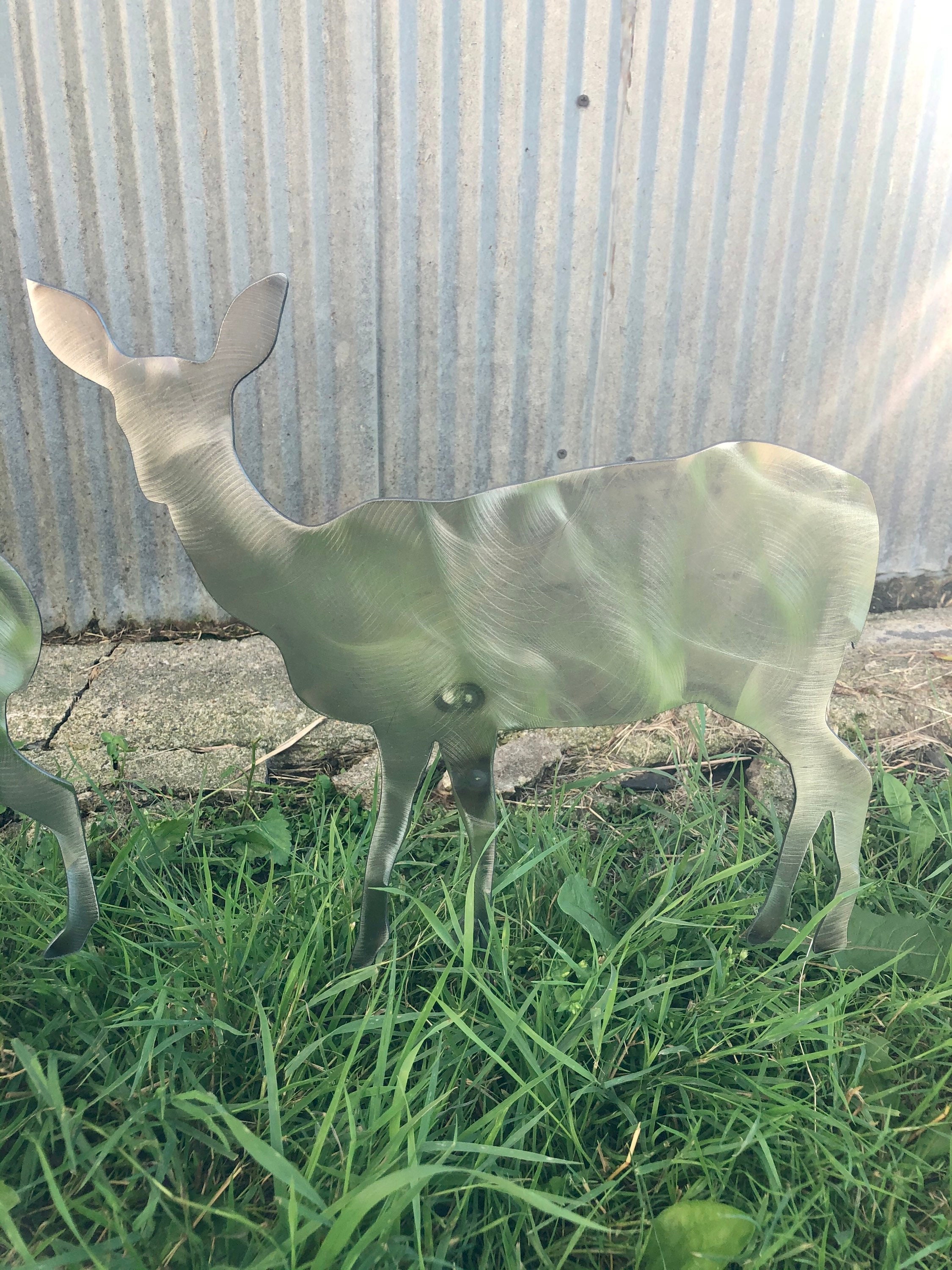 Buck and Doe Yard Stakes Deer Yard Art Deer Garden Decor Etsy