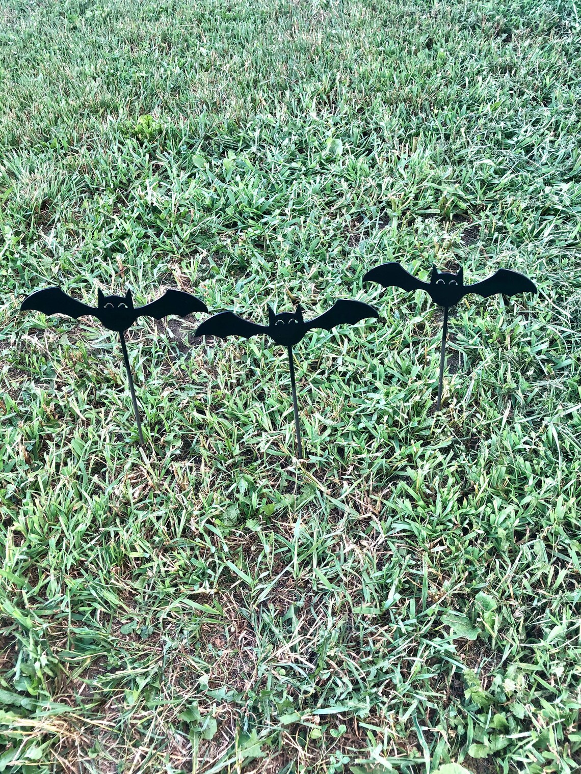 Bat Yard Art Halloween Bat Decor Halloween Yard Art Black Etsy