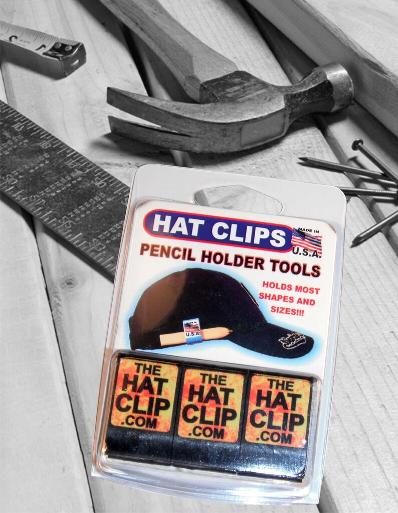 Hat Clip Pencil Holder Tool for golfer carpenter electrician Etsy
