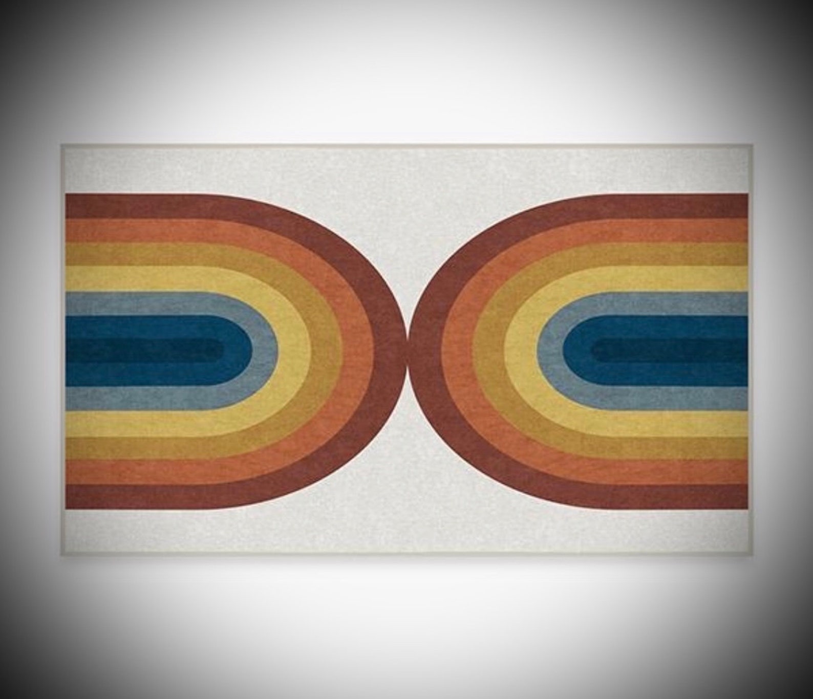 Absida Rainbow Rug 3x5 Etsy