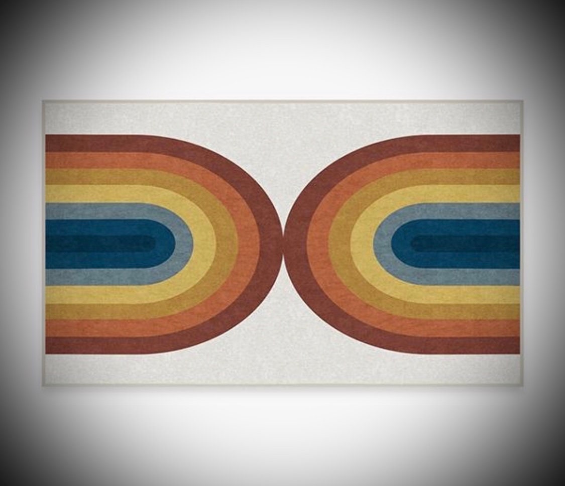 Absida Rainbow Rug 3x5 Etsy