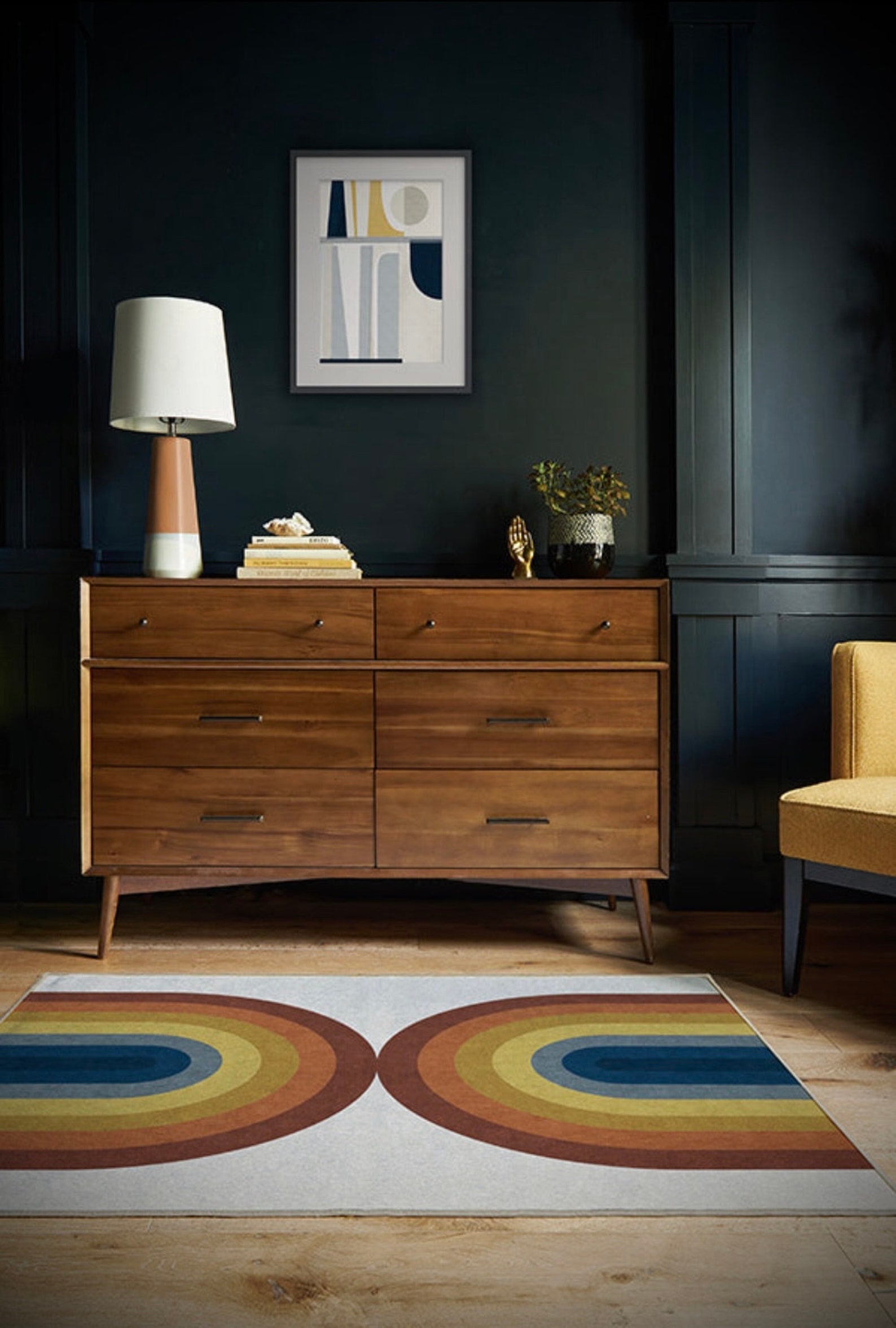 Absida Rainbow Rug 3x5 Etsy