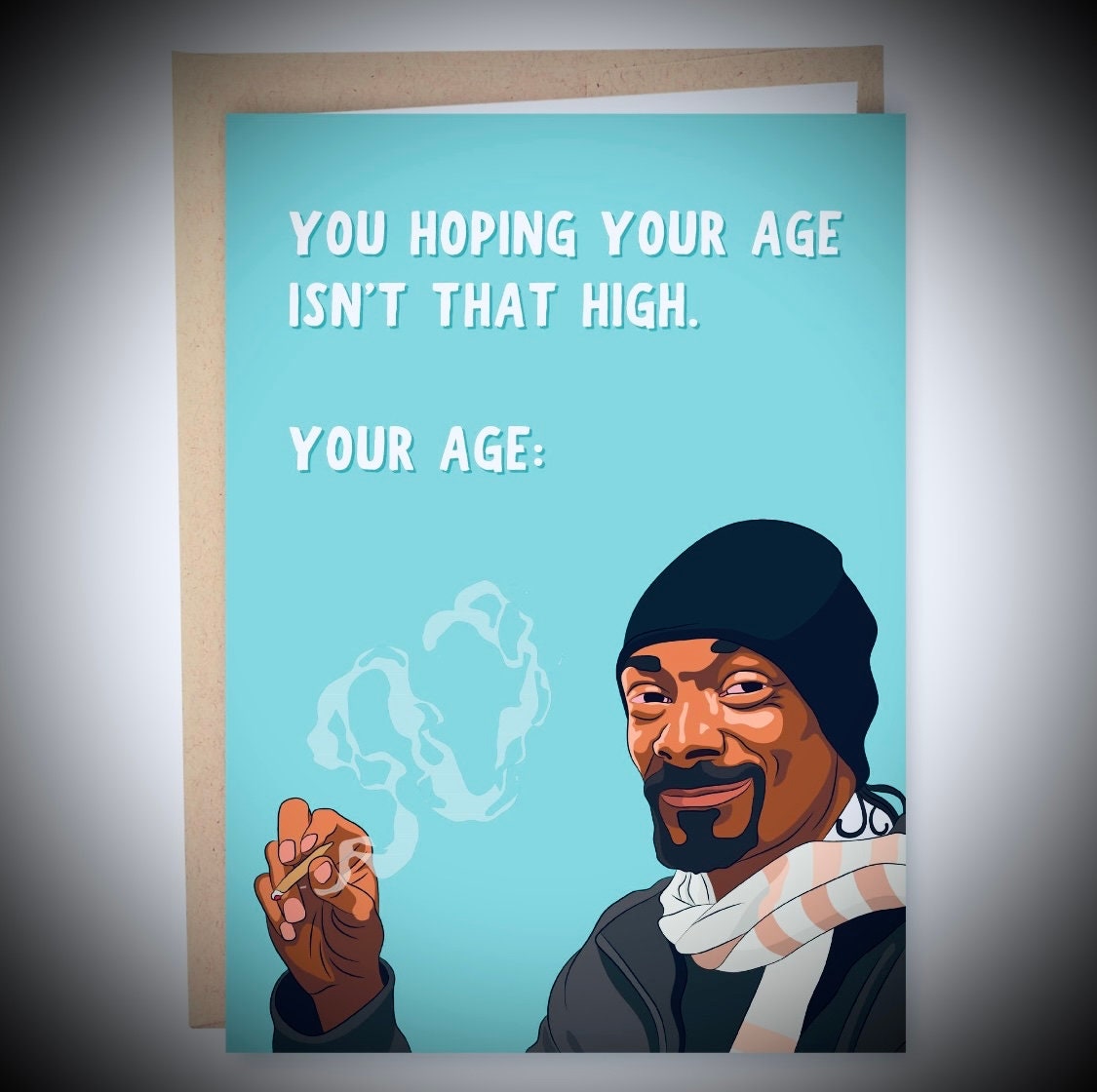 Happy Birthday Snoop Dog Blank Inside Gift Greeting Birthday - Etsy