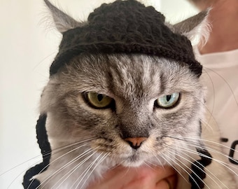 CAT/DOG KIPPAH Hanukkah hat for dog or cat /Hanukkah pet gift / crochet pet hat