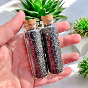 Sabbia nera vulcanica dell'isola di Madeira - Arte unica da collezione, souvenir, fornitura artigianale, disponibile in bottiglie o sfuso (500 g, 1000 g)