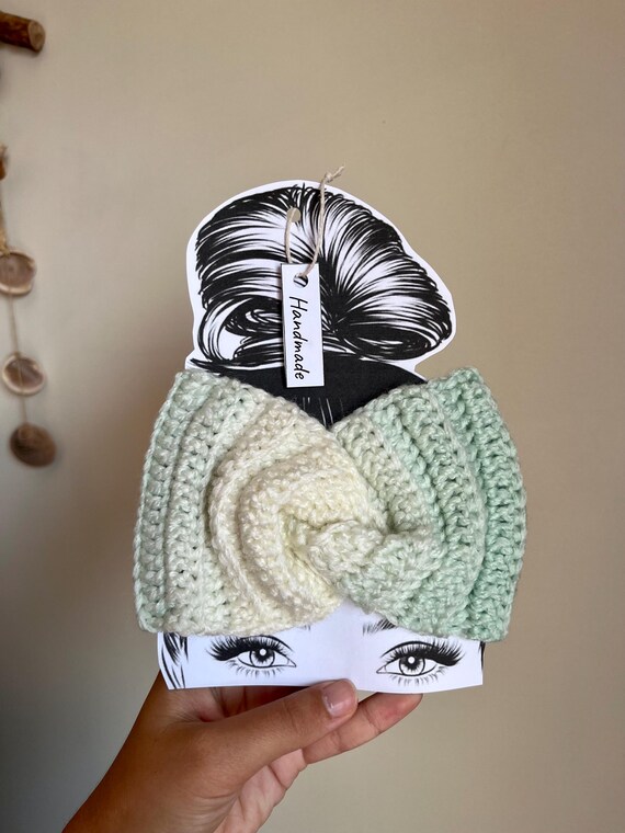 Handmade Crochet Woman\'s Twisted Headband Ear Warmer Easy Twisted Ear Warmer Crochet Tutorial | Bulky Yarn  main image 2