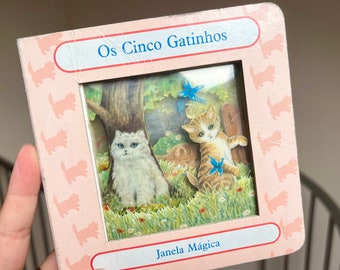 livre vintage pour enfants sur les chats du Portugal, petit livre vintage