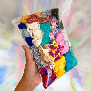 Scrap Yran Mystery Bag 5 oz, Acrylic, Novelty and Specialty Yarn Scraps for Crafts, Knitting, Crochet, Weaving and Scap Yarn Projects