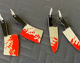 Knife Cleaver Roller Skate Lace Charm – True Crime Murder Shoelace Accessory