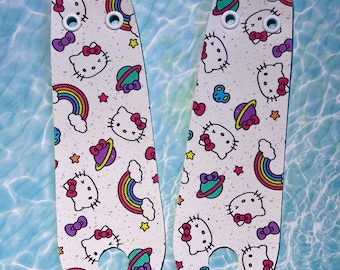 Rainbow Space Cat Vegan Roller Skate Toe Guards - Pair