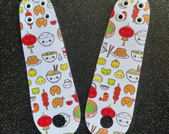 Take Out Roller Skate toe guard PAIR - Ramen Sushi Toe Strip for Roller Skates - Roller skate Toe Cap