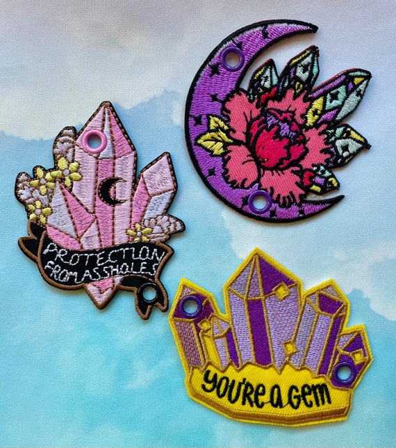 Crystal Ritual Roller Skate Lace Patch Individual Crystals Etsy