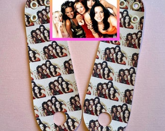 SPICE GIRLS!!! Roller Skate toe guard PAIR - Girl Power Toe Strip for Roller Skates - Roller skate Girl Gang Toe Cap
