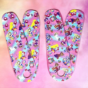 LISA FRANK!! Roller Skate toe guard PAIR - Toe Strip for Roller Skates - Roller skate Toe Cap