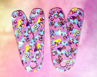 LISA FRANK!! Roller Skate toe guard PAIR - Toe Strip for Roller Skates - Roller skate Toe Cap