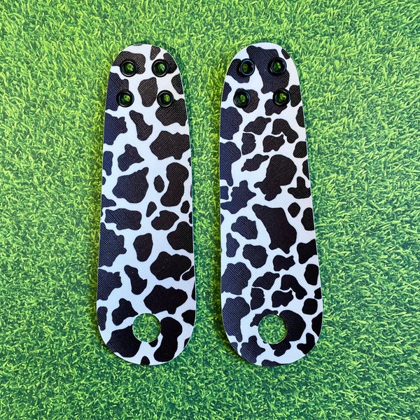 Cow Print Roller Skate toe guard PAIR - Moo Toe Strip for Roller Skates - Roller skate Leaf Toe Cap Doha Cat Moo Cow