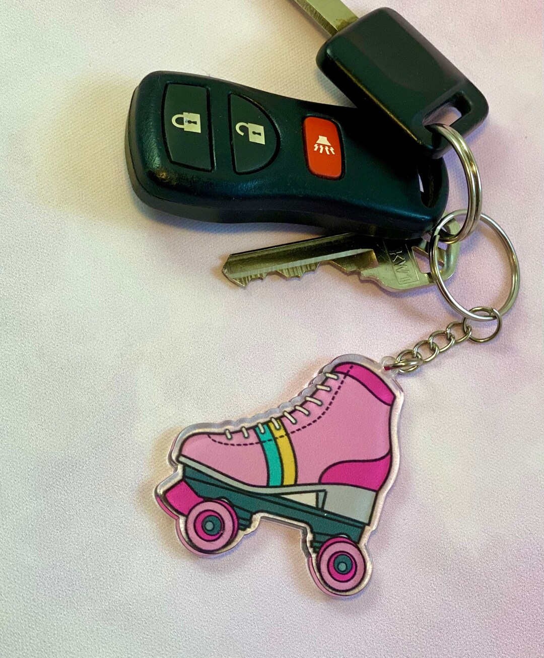 Retro Roller Skate Key Chain Roller Skates AirPod Dangle Etsy