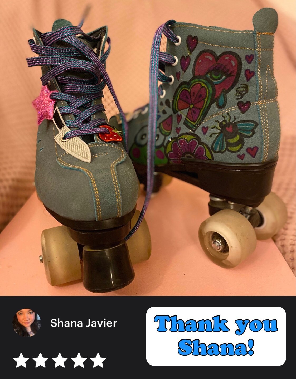 Knife Small Roller Skate Lace Patch Accessory Individual OR Etsy