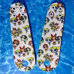 Powerpuff Girls 90’s Cartoon Roller Skate toe guard PAIR - Toe Strip for Roller Skates - Roller skate Toe Cap