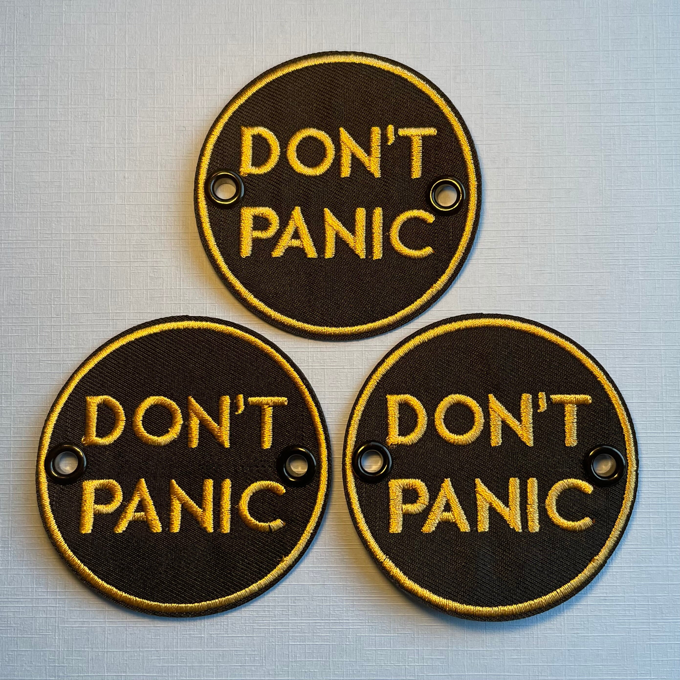 Dont Panic Roller Skate Lace Patch Individual Anxiety Etsy