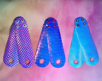 Holographic Vegan Roller Skate toe guard PAIR - Skate Toe Strip for Roller Skates - Roller skate Toe Cap