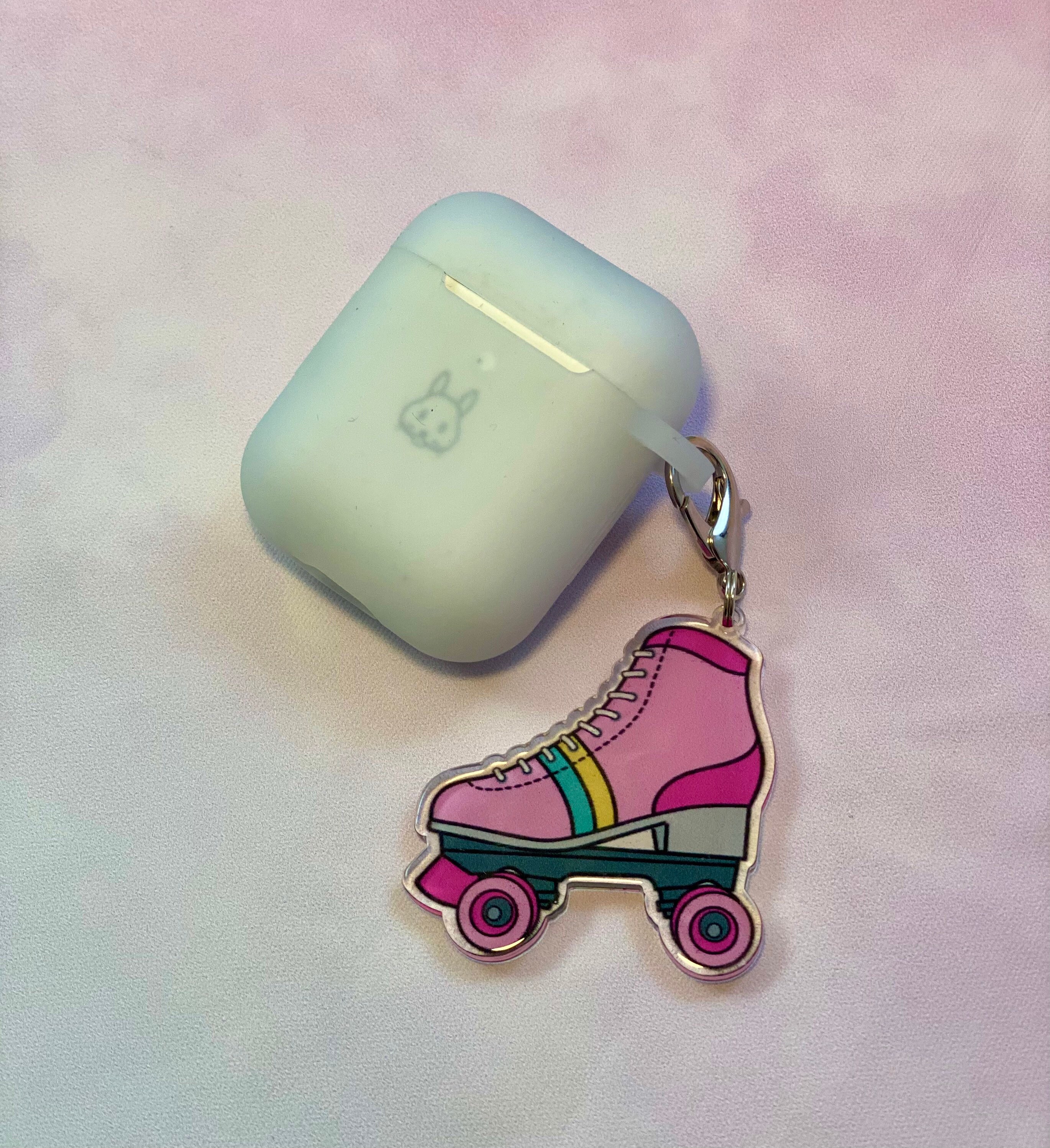 Retro Roller Skate Key Chain Roller Skates Airpod Dangle Etsy