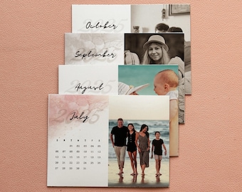 Custom 2026 Calendar Magnet – Personalized Monthly Fridge Calendar, Minimalist Decor for Home, locker & Office