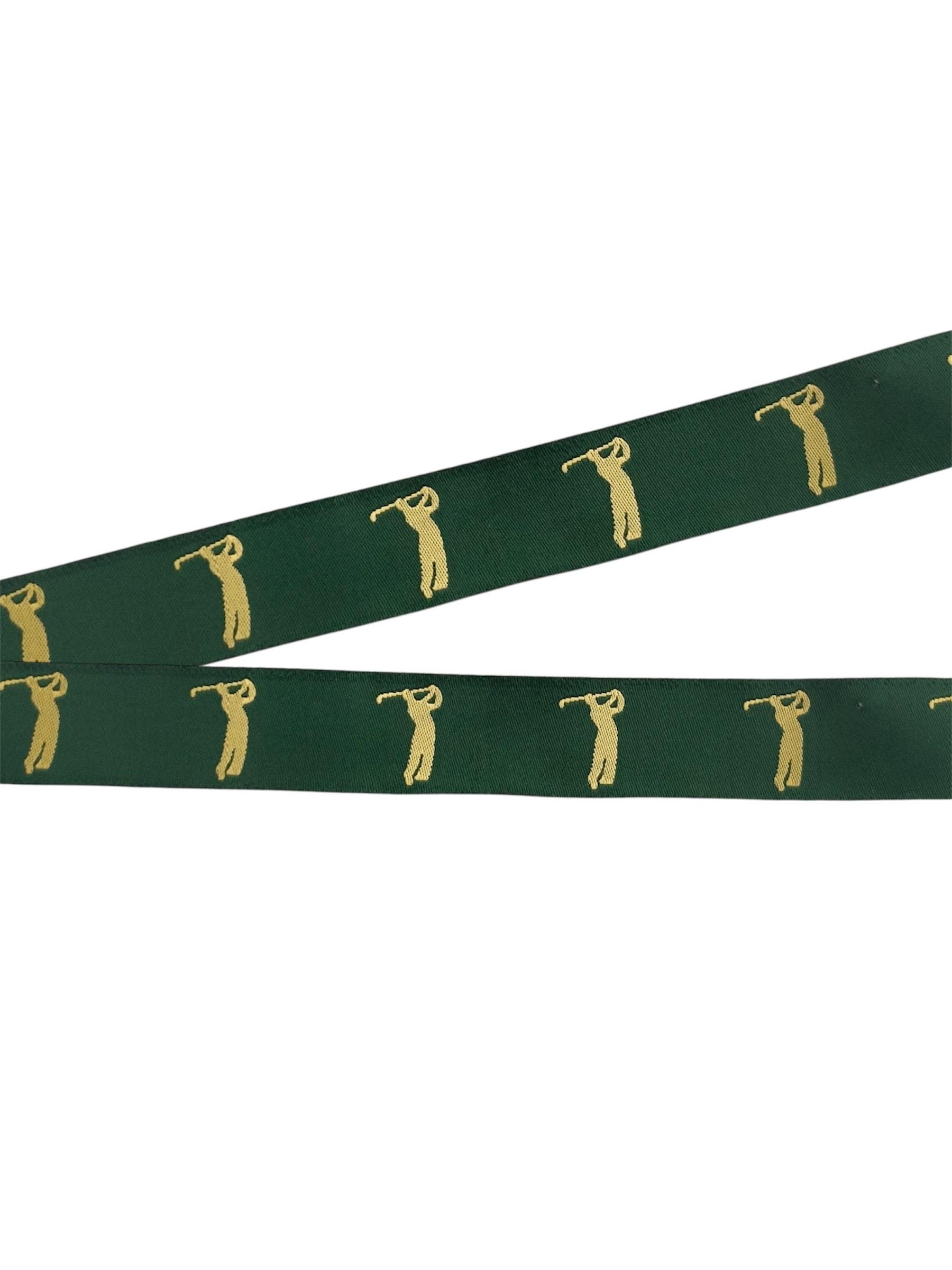 Polytrim Example Script GOLFER JACQUARD Ribbon Polytrim REVERSIBLE Trim, for Sewing Crafts ...