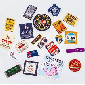 CUSTOMISED Woven Tags/Patches for Clothing apparels