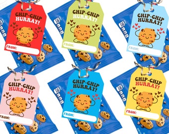 Cookie Valentine's Day Cards for Kids – Printable Treat Tags (Canva Template)