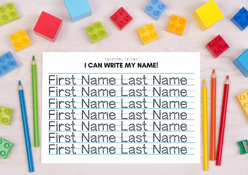 Personalize Name Tracing Template Editable Name Tracing Etsy