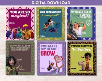 Encanto Valentine's Day Cards - Kids Printable Valentines (Digital Download)