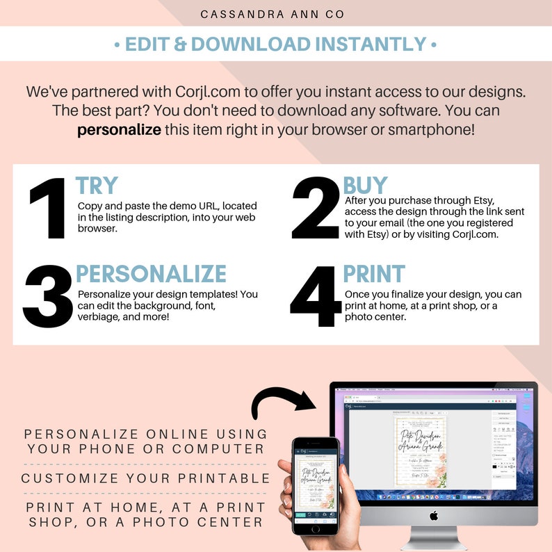 Printable Wedding Invitations Wedding Bundle Wedding Invitation Template Bundle 2019 Wedding Invite Floral Wedding Invitation