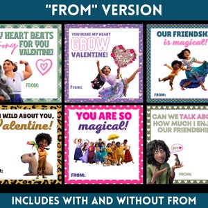Cartes de la Saint-Valentin Encanto - Téléchargement numérique instantané Saint-Valentin imprimable Bruno Madrigal - Enfants imprimable Saint-Valentin - Encanto Valentine