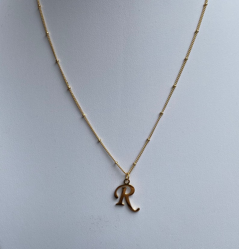 Cadena de nombres cadena de letras cadena con letra R Etsy