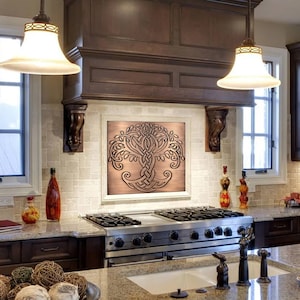 Celtic Tree of life - Handmade Tile. Material - 100% Copper, Stainless Steel or Brass