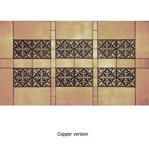 Set of 48 Handmade tiles - 100% Copper, Stainless Steel or Brass.