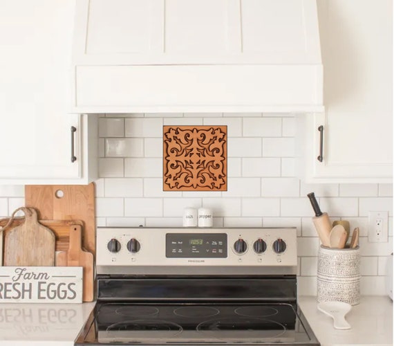 Beautiful Handmade Tile. 100% Copper, Brass or Stainless Steel Covered with patina and wax.