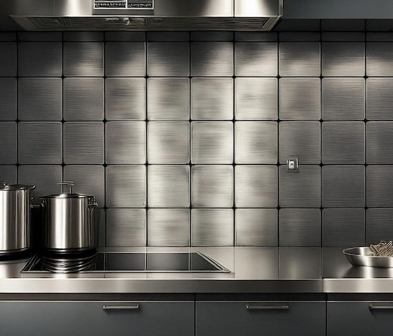 16-Piece Handmade Metal Tile Set – Tree of Life Wall Art for Kitchen, Fireplace or Accent Wall | Real Copper, Brass or Stainless Steel