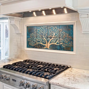 Tree of life 8 Handmade tiles 100% Copper, Stainless Steel or Brass. 画像 2