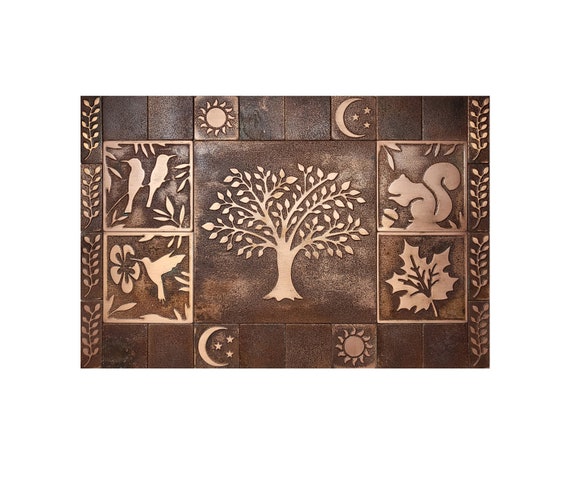 Real metal backsplash tiles - 100% Copper, Stainless Steel or Brass