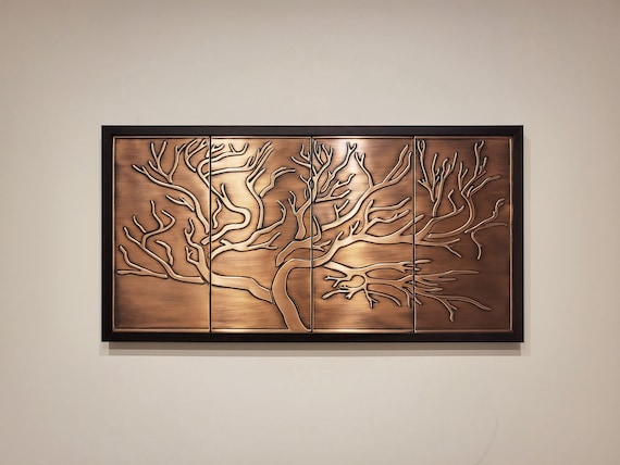 A tree of life in a wooden frame