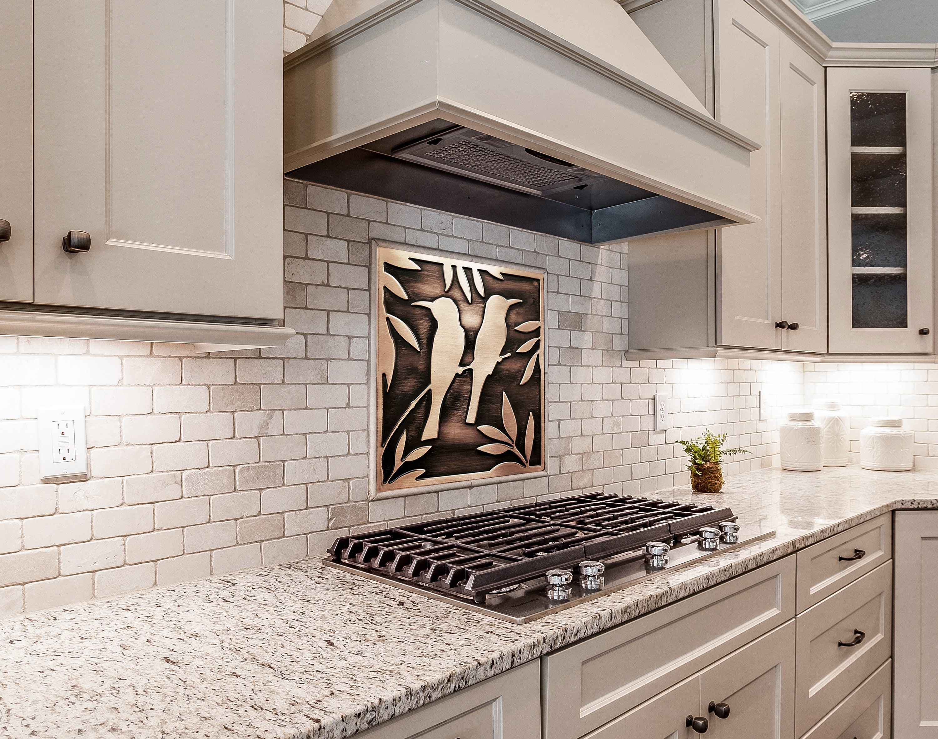 Wall Tile Handmade Tile Backsplash set of 6 %100 Copper Tile Kitchen
