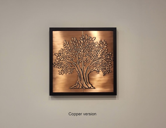 A tree of life in a wooden frame