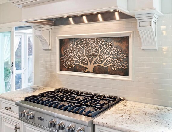 Boho Copper Tree Wall Art – Handmade Metal Sculpture for Outdoor or Indoor Decor