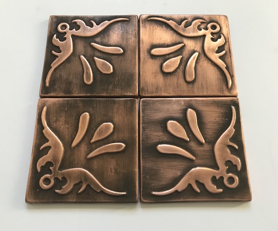 Set of 4 handmade Copper, Brass or stainless steel.