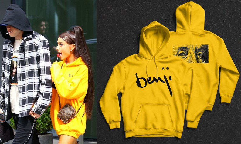 yellow benji hoodie