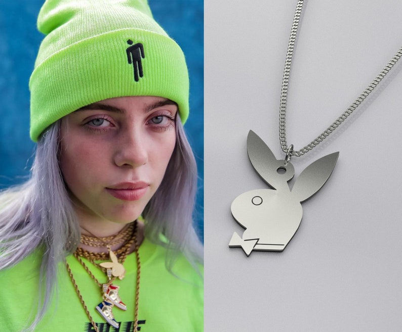 Billie Eilish Charm Necklace Bunny Billie Eilish Chain image 0.