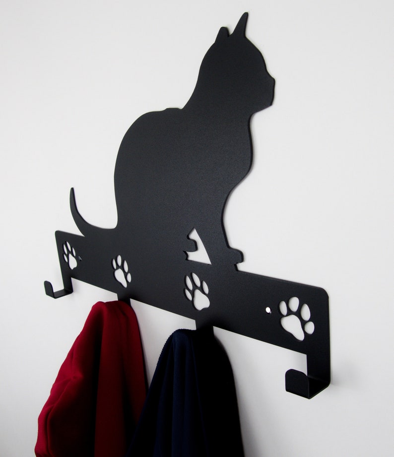 Cat Coat Hanger Made out of Metal Etsy