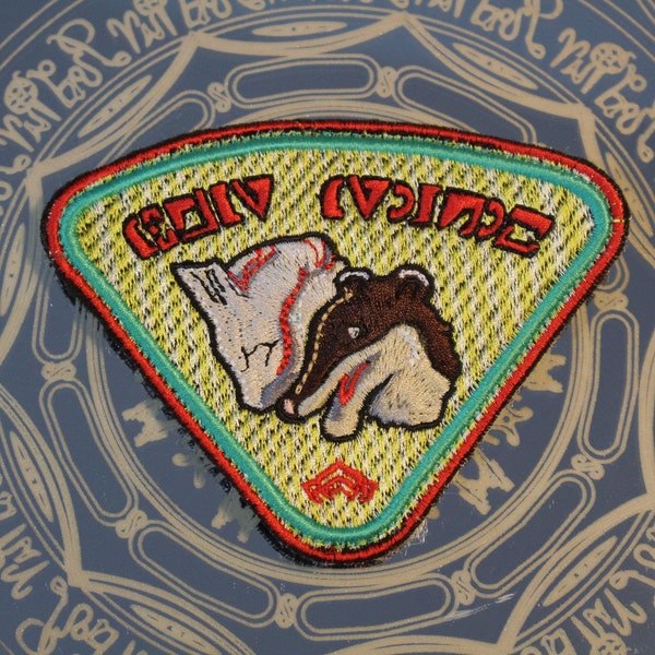 Parche bordado de Warframe Emblema de conservación de Orb Vallis